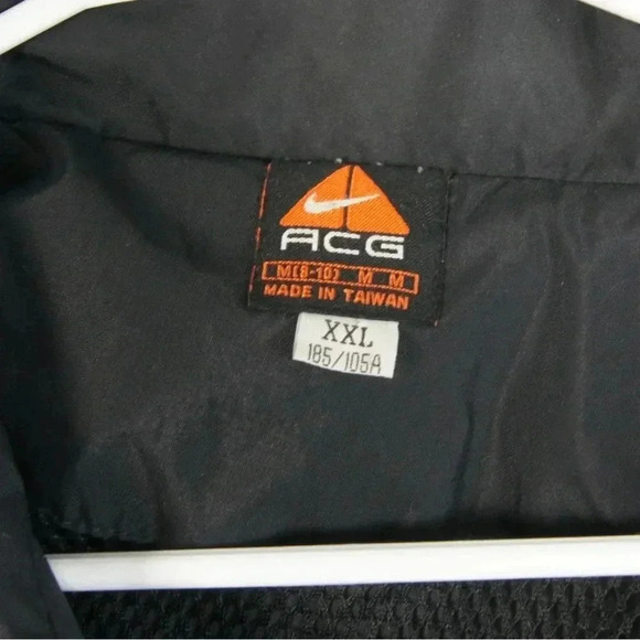 Vintage 90s Nike ACG Black Blue Windbreaker Jacket - Picture 3 of 3